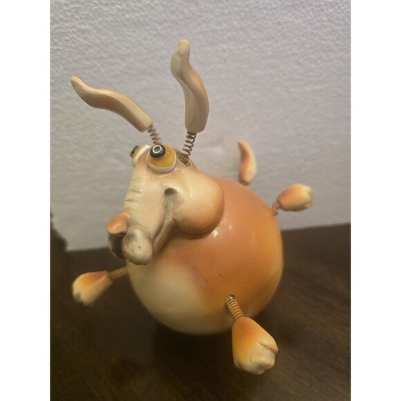 Vintage Exhart Wobble Bobble Coyote Garden Statue – Whimsical Yard Art Figurine - Picture 8 of 9